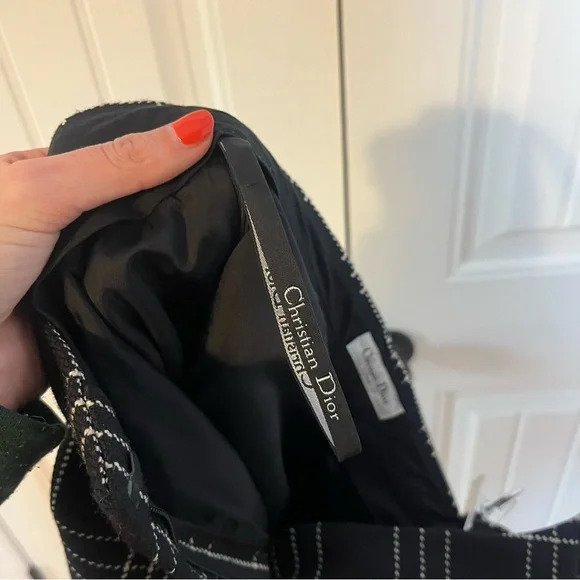Christian Dior Plaid Wool Cropped Trouser Pant Size 8 Fall 2018 Ready to Wear - Picture 15 of 16